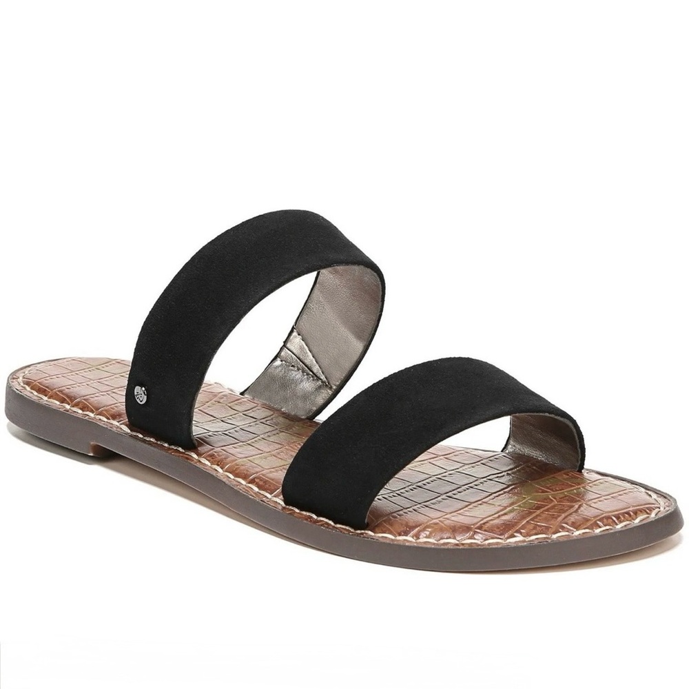 Sam Edelman Gala Slides in Black Suede